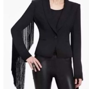 Bcbgmaxazria  fringe Blazer